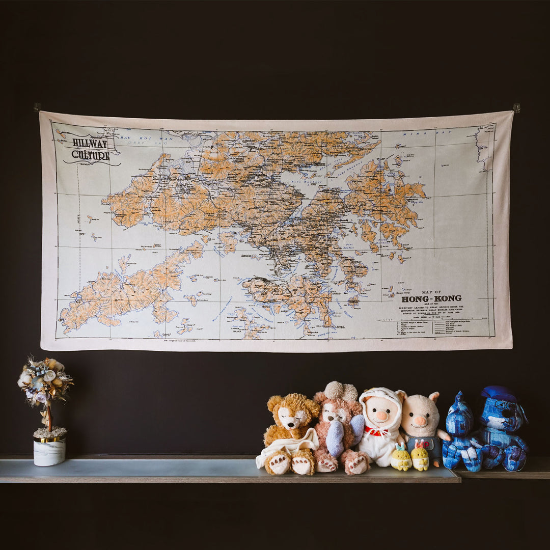 【1909 香港地圖】大浴巾