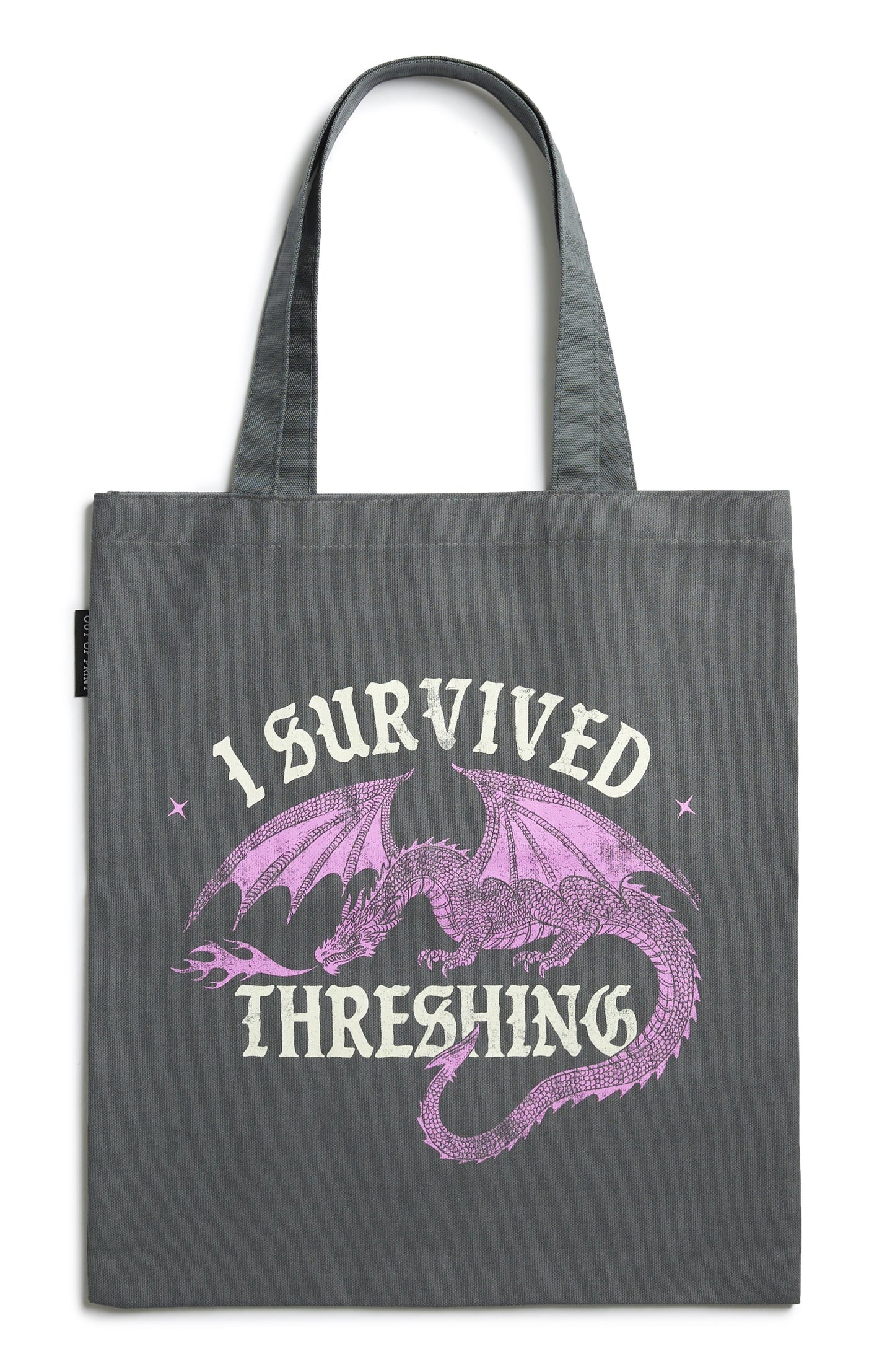 Fourth Wing I Survived Threshing Pink Dragon Tote Bag - Starry Ferry Books 星渡書店