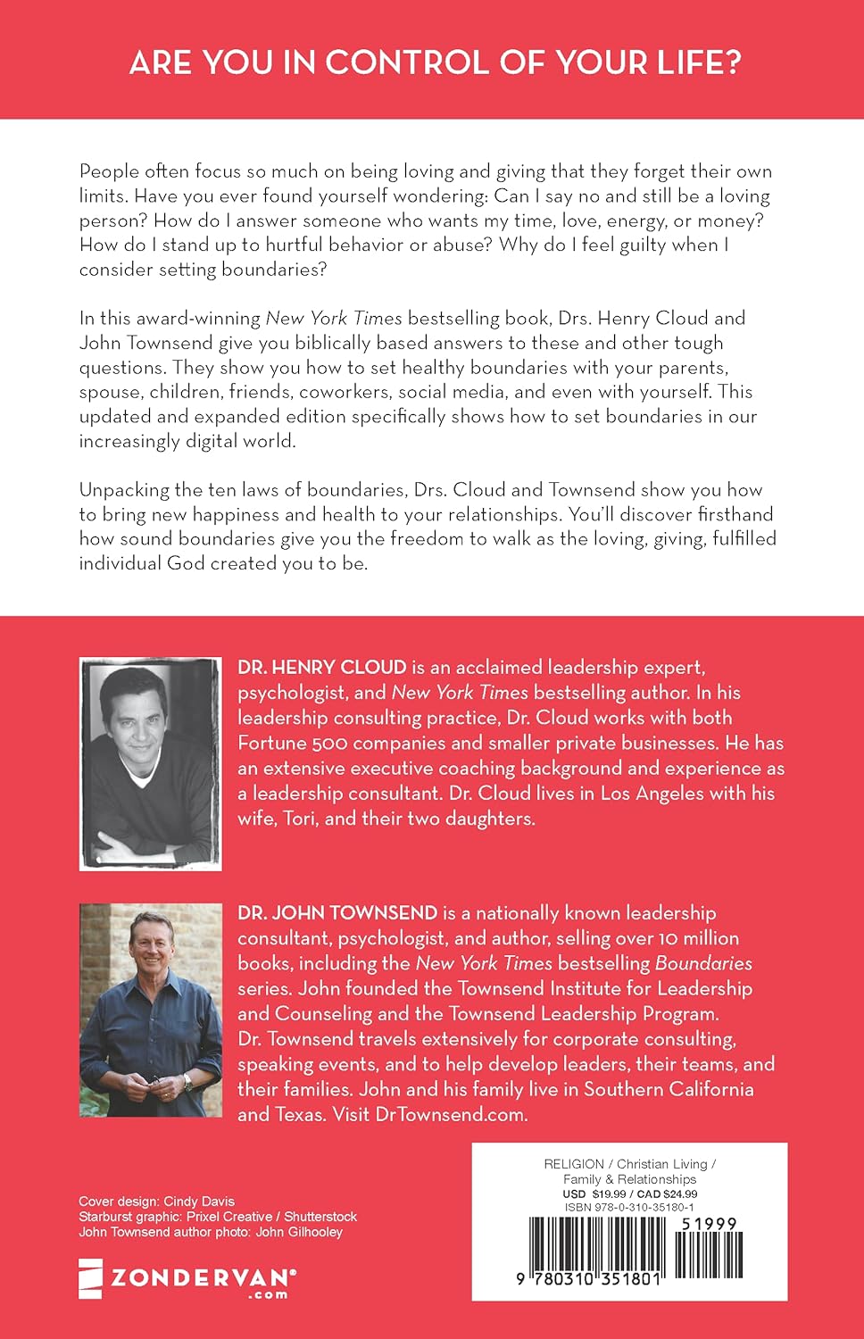 Boundaries Updated and Expanded Edition: When to Say Yes, How to Say No To Take Control of Your Life