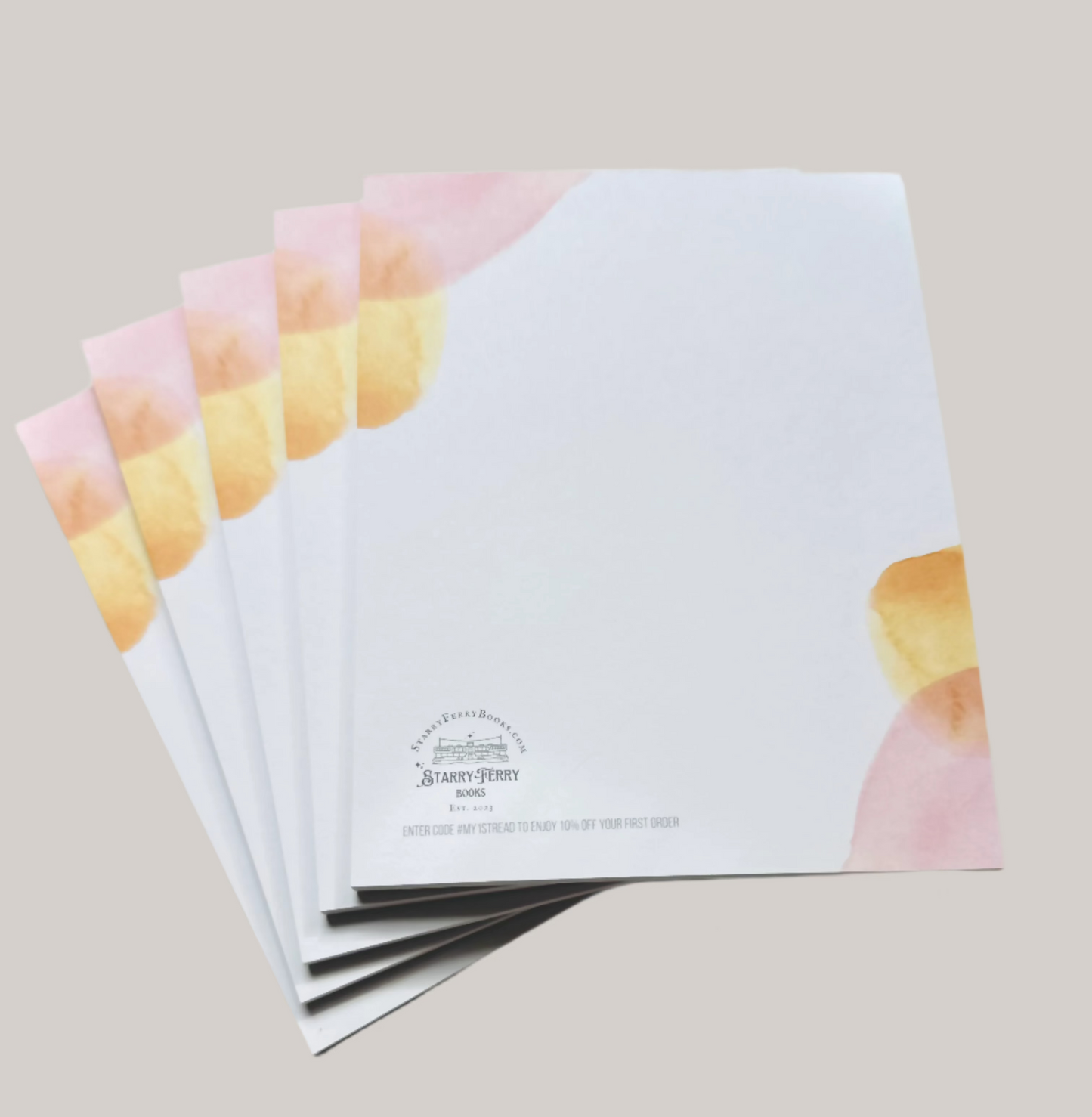 Starry Ferry Books Literary Jotter Notepad – 50 Pages of Inspiration (4.4" x 5.5")