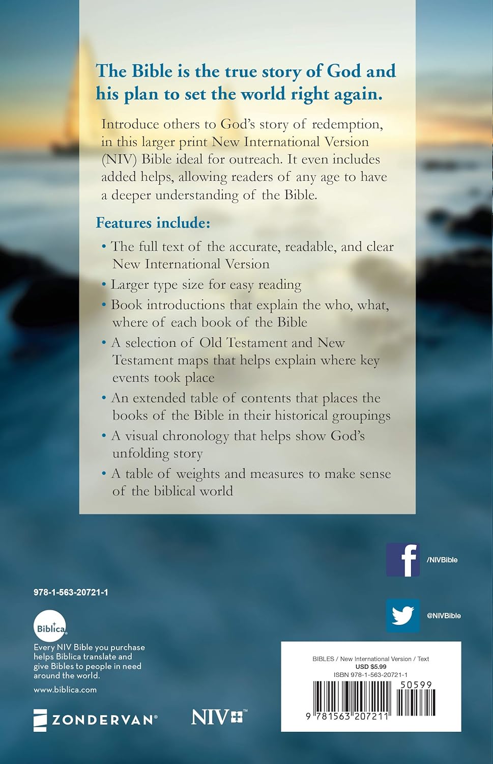 NIV, Holy Bible, Larger Print, Paperback by Zondervan