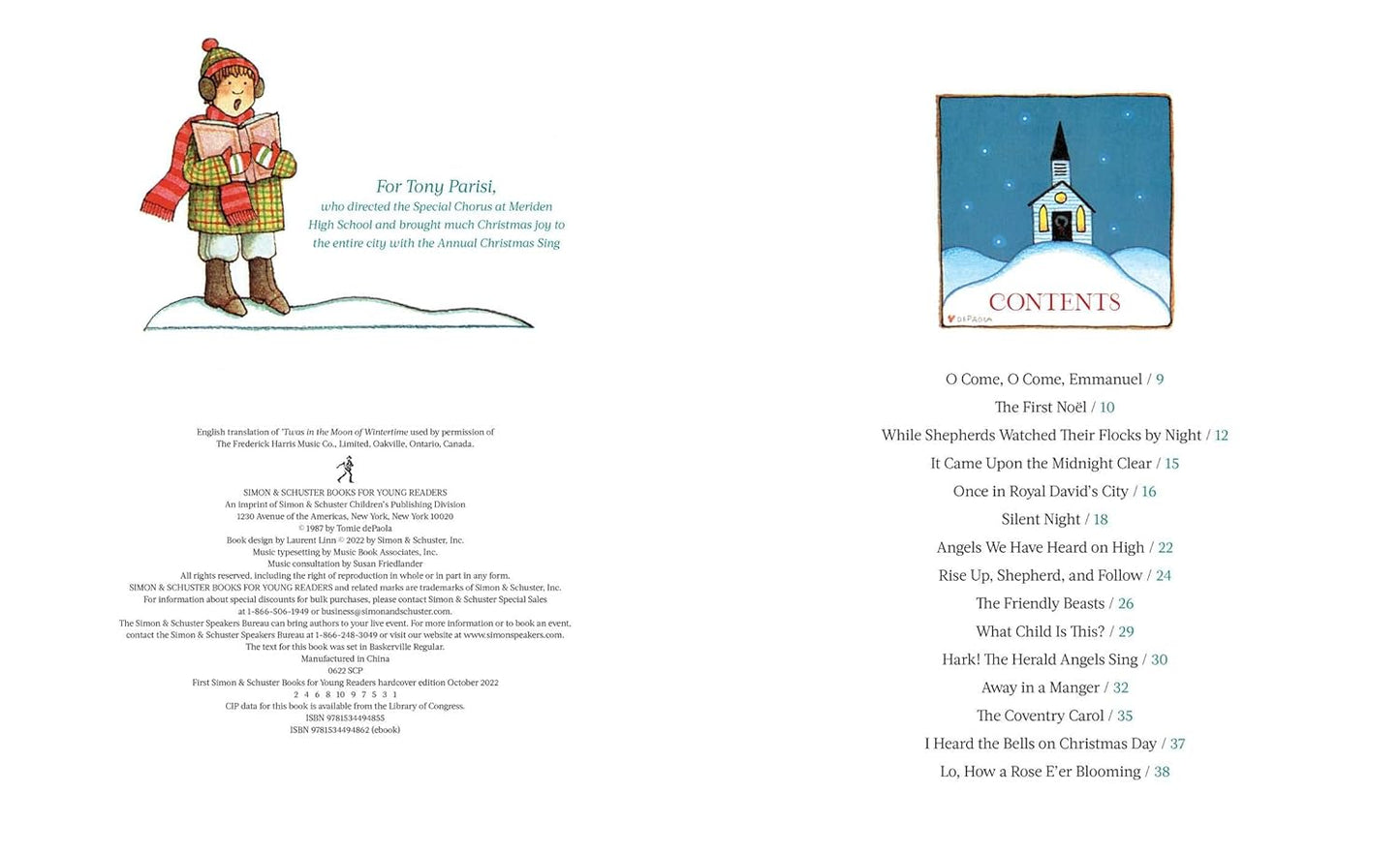 Tomie dePaola's Book of Christmas Carols