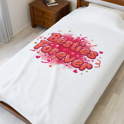 Besties Forever Blanket | Galentine’s design, female friendship, squad vibes