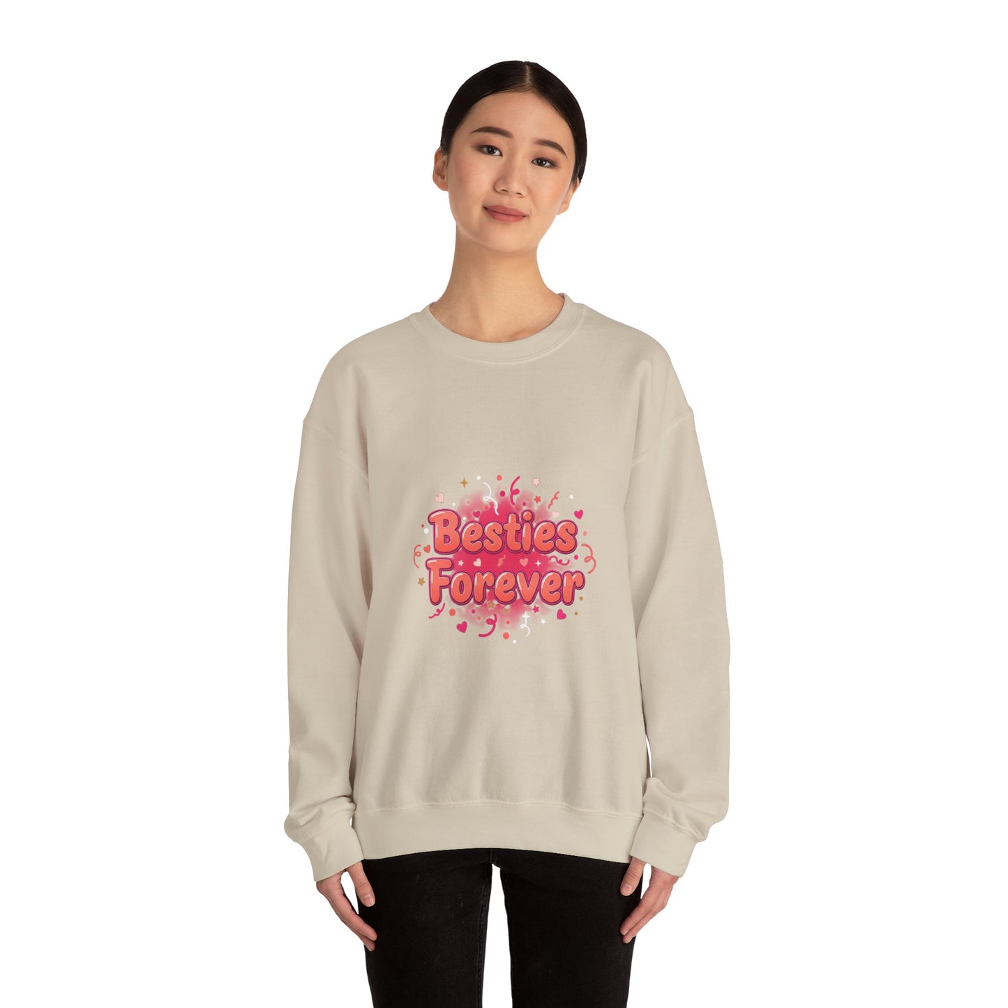 Besties Forever Sweatshirt | Galentine’s Vibes, Friendship-First Crew