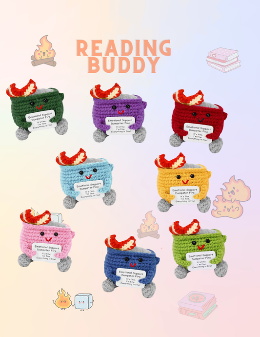 Reading Buddy – Dumpster Fire Crochet