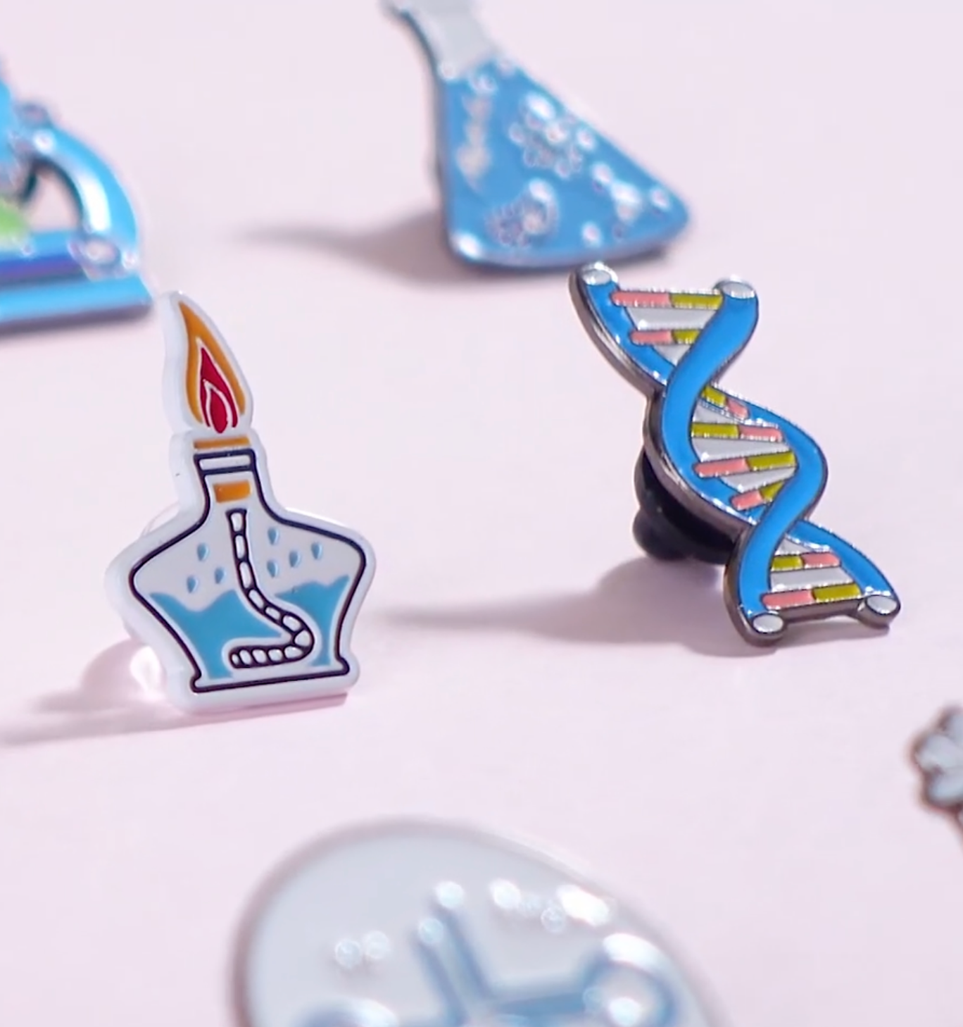 STEM Pin - bunsen burner DNA