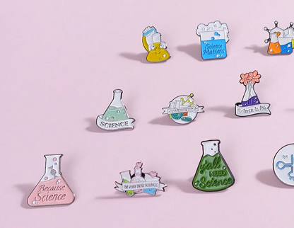 STEM Pin - Science, Hypothesis, Experiment, DNA, Cell, Ecosystem, Homeostasis, Atom, Energy, Element, Periodic Table