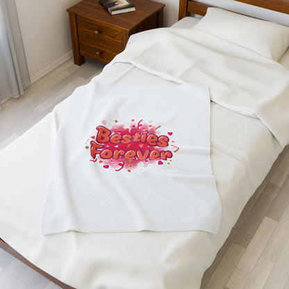 Besties Forever Blanket | Galentine’s design, female friendship, squad vibes