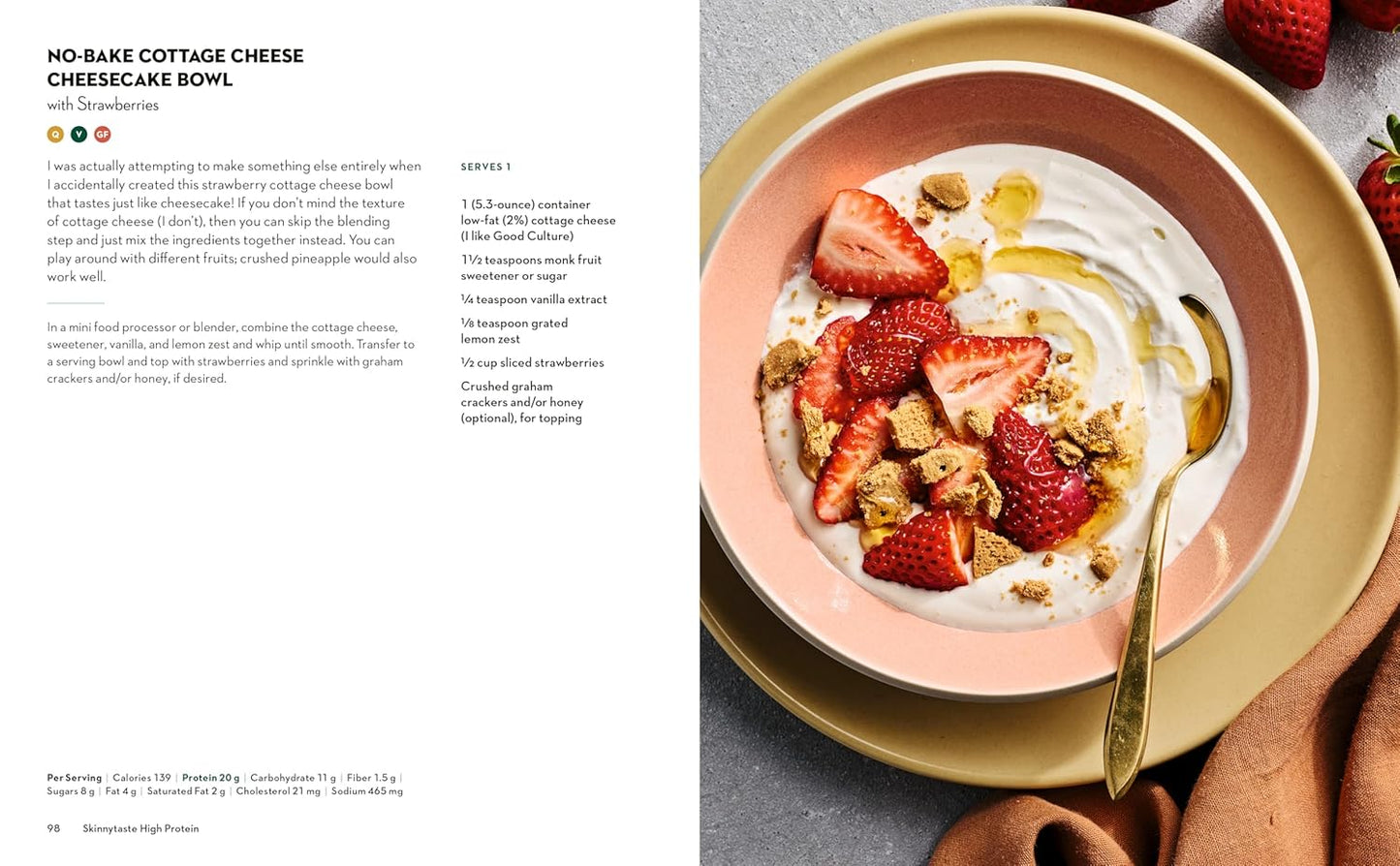 Skinnytaste High Protein: 100 Healthy, Simple Recipes to Fuel Your Day: A Cookbook (Available on Oct 07, 2025)