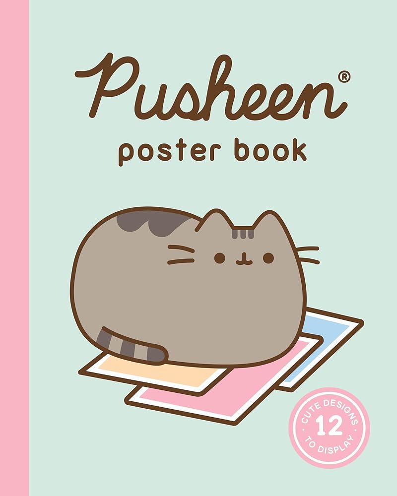 Pusheen Poster Book: 12 Cute Designs to Display cover image