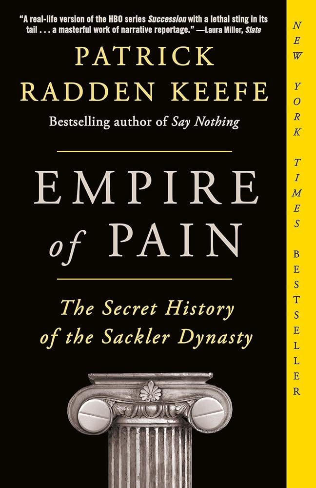 Empire of Pain: The Secret History of the Sackler Dynasty cover image