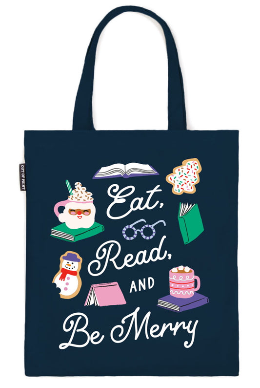 Eat, Read, & Be Merry - Tote Bag