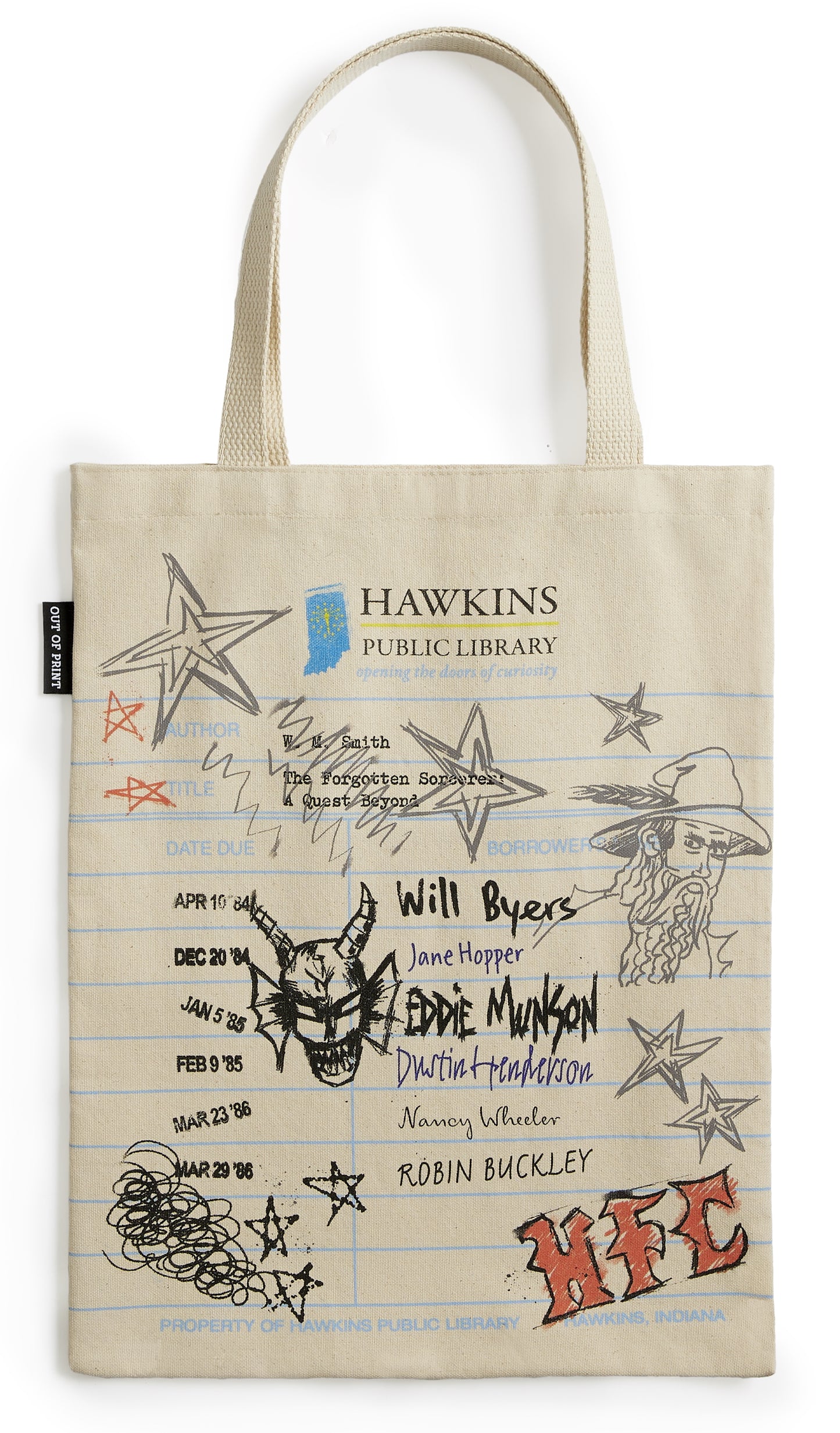 Stranger Things Hawkins Public Library - Tote Bag