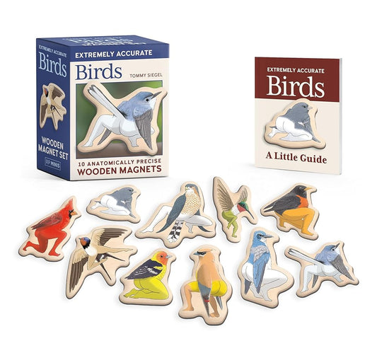 Extremely Accurate Birds Wooden Magnet Set: 10 Anatomically Precise Magnets (RP Minis) cover image
