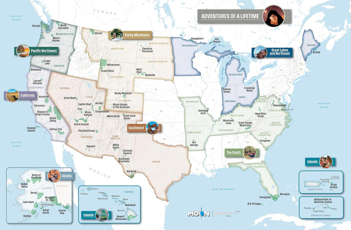 Adventures of a Lifetime: Extraordinary Experiences in USA National Parks (Moon National Parks Travel Guide) | Moon Travel Guides, Becky Lomax