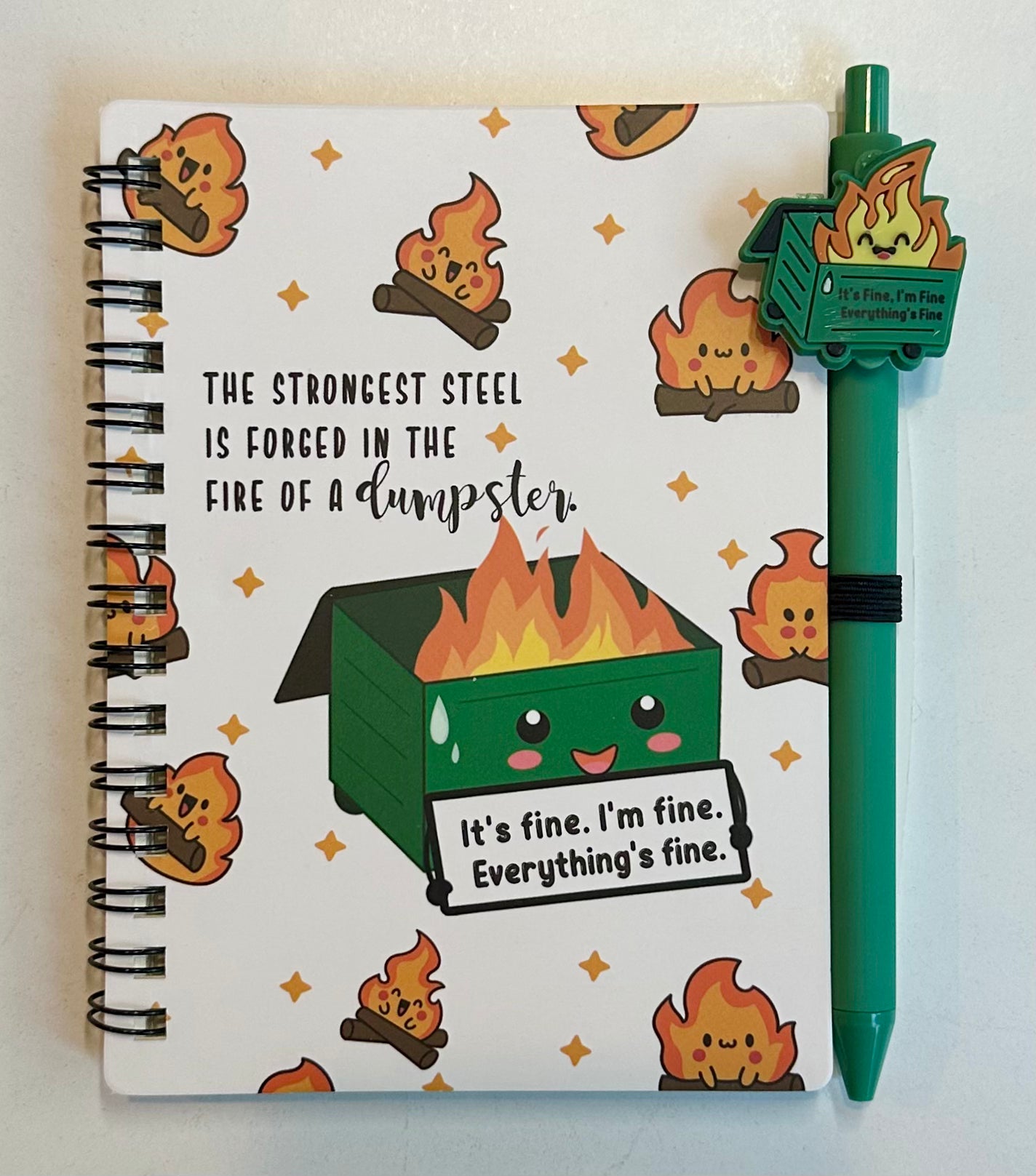 Dumpster Fire - "False Hope" Green - Starry Ferry Books