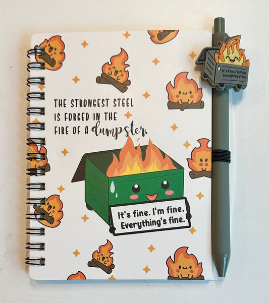 Dumpster Fire - "Whatever" Grey - Starry Ferry Books