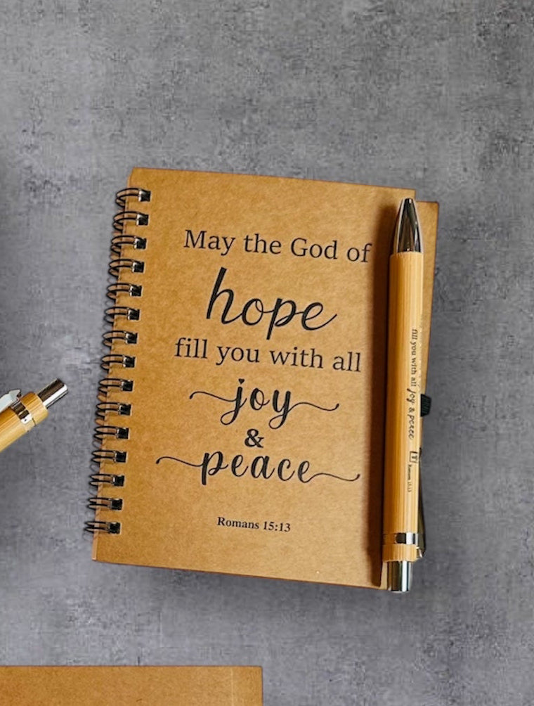 May the God of hope fill you with all joy and peace 