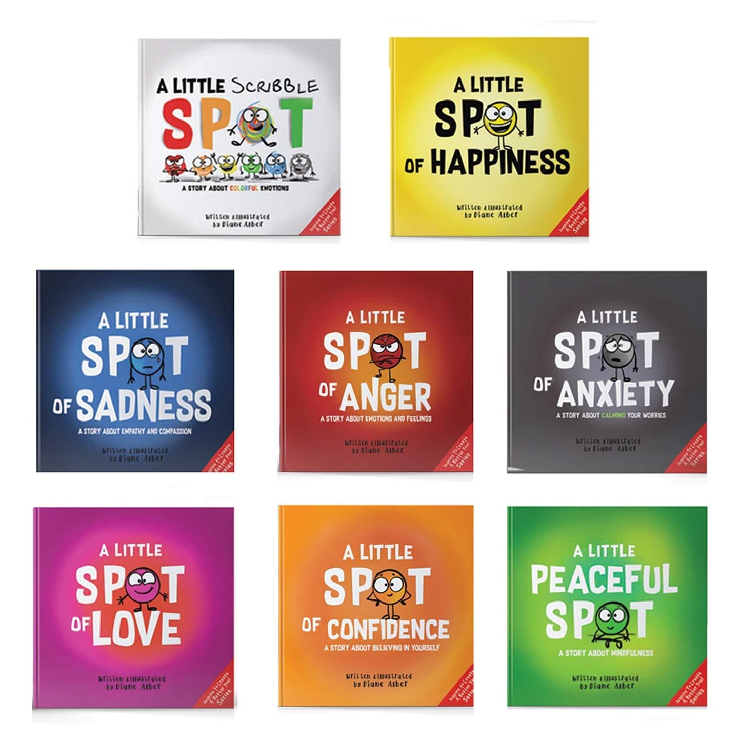 A Little SPOT of Emotion Box Set (8 Books: Anger, Anxiety, Peaceful, Happiness, Sadness, Confidence, Love, & Scribble Emotion) - Starry Ferry Books