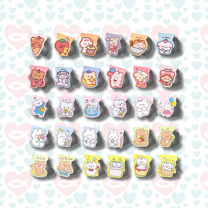 Kawaii Girls & Animals Magnetic Bookmarks | 可愛女孩與動物磁性書籤