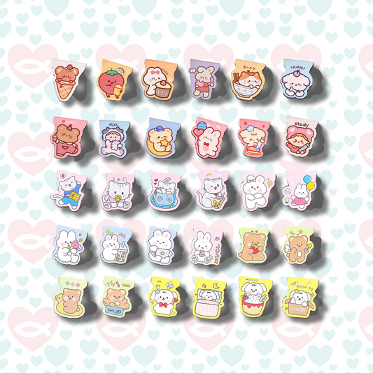 Kawaii Girls & Animals Magnetic Bookmarks | 可愛女孩與動物磁性書籤