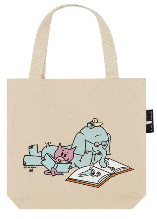 ELEPHANT & PIGGIE Read - mini tote bag