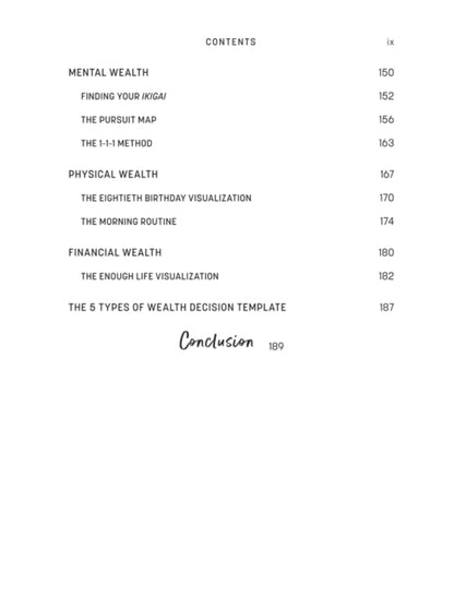The 5 Types of Wealth Life Planner by Sahil Bloom