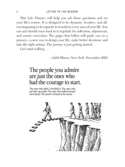 The 5 Types of Wealth Life Planner by Sahil Bloom