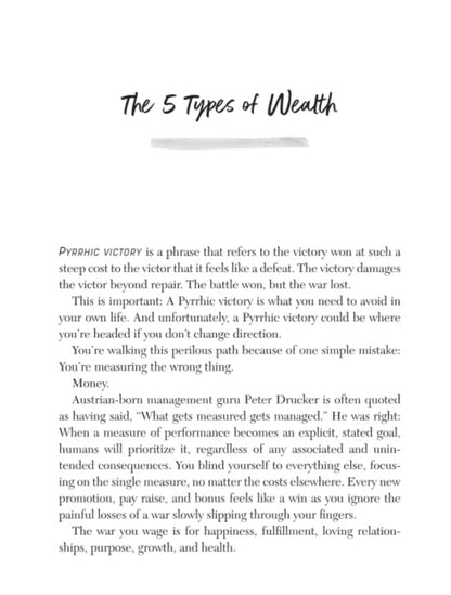 The 5 Types of Wealth Life Planner by Sahil Bloom